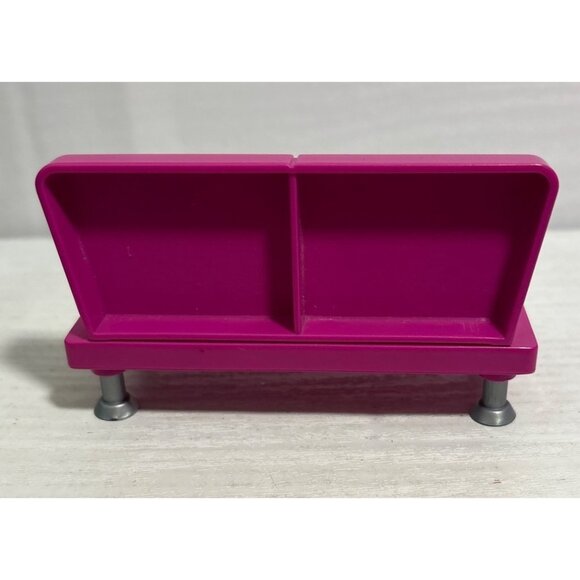 Origin Products Tanning Bed Miniature Pink Dollhouse With Flower Print 4 x 2.25" - Picture 3 of 6